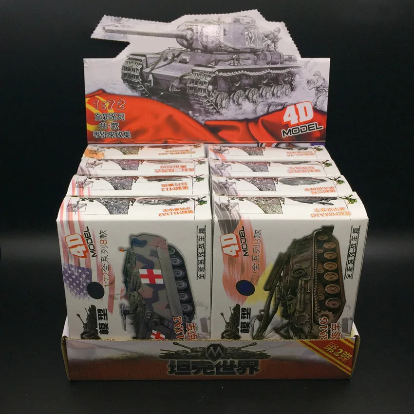 Model Kit Revell - 8Pcs/set 1:72 Second Generation 4D Plastic