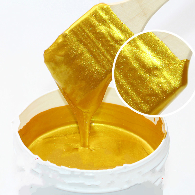Metallic Paint Set - 60g Bright Gold Paint, Wood Paint,