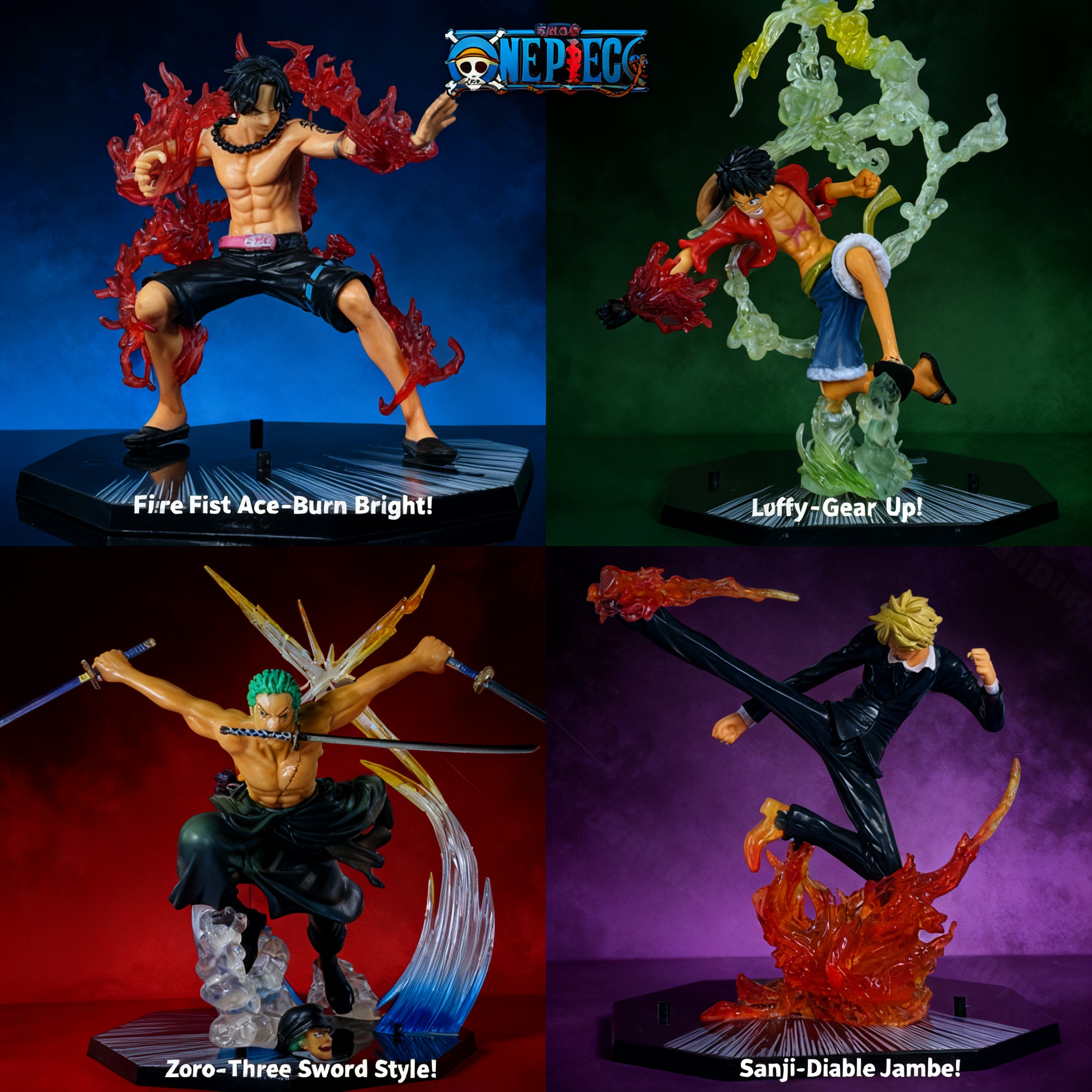 Model Kit Luffy - One Piece Anime Luffy Ace Sanji