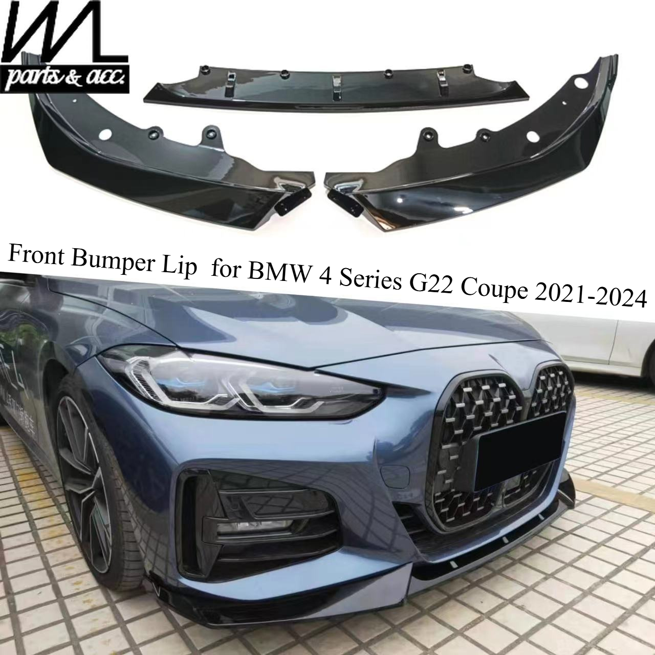 Model Kit Competition - 3-Piece Front Bumper Lip Kit Splitter