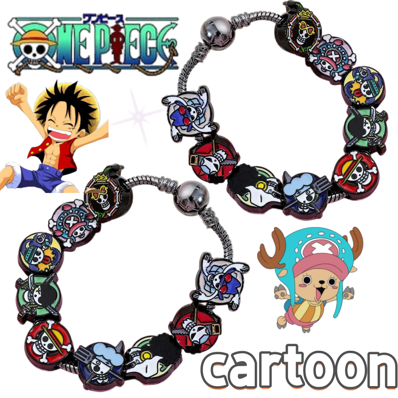 Model Kit Luffy - Cartoon cute One Piece bead bracelet,