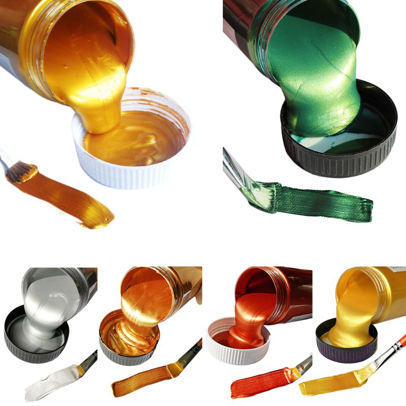 Metallic Paint Set - 60ml Gold Paint Metallic acrylic paint,waterproof