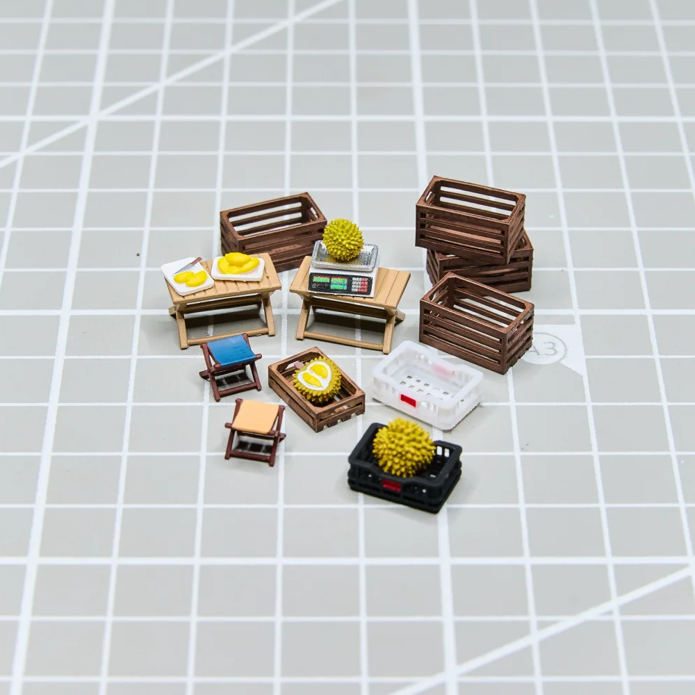 Kicarmod 1/64 Fruit Stand Mode - Model Kit Car ulasan dan harga