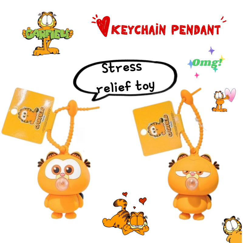 New Garfield doll car keychain - Model Kit Car ulasan dan harga