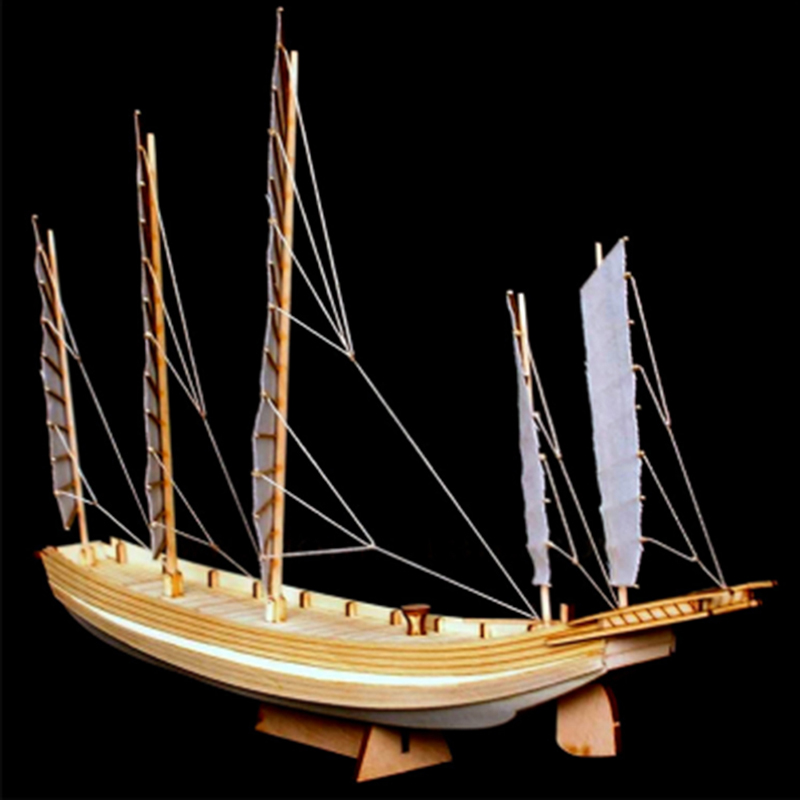 1pcs Chinese sand boat wooden  - Model Kit U Boat ulasan dan harga