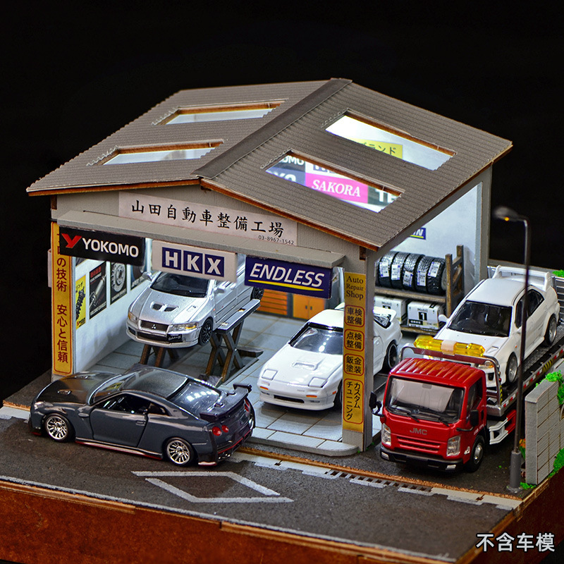 1:64 Scale DIY Auto Repair Sho - Model Kit Car ulasan dan harga