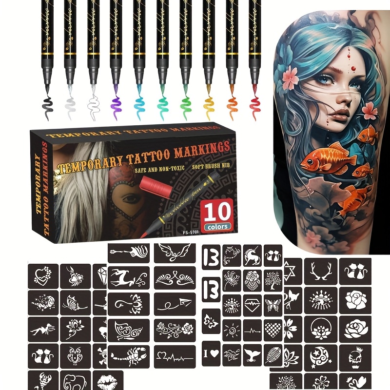 Temporary tattoo marker set wi - Metallic Paint Set ulasan dan harga