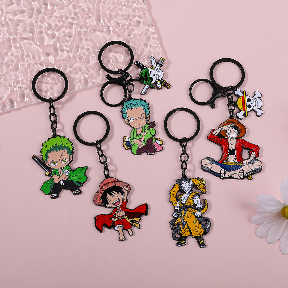 One Piece Anime Keychain Set - - Model Kit Luffy ulasan dan harga