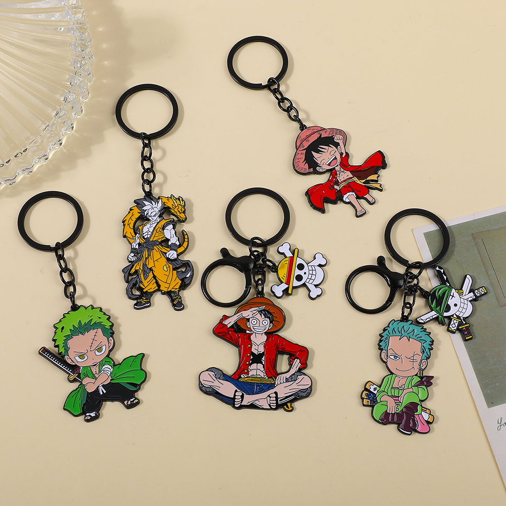 One Piece Anime Keychain Set - - Model Kit Luffy ulasan dan harga