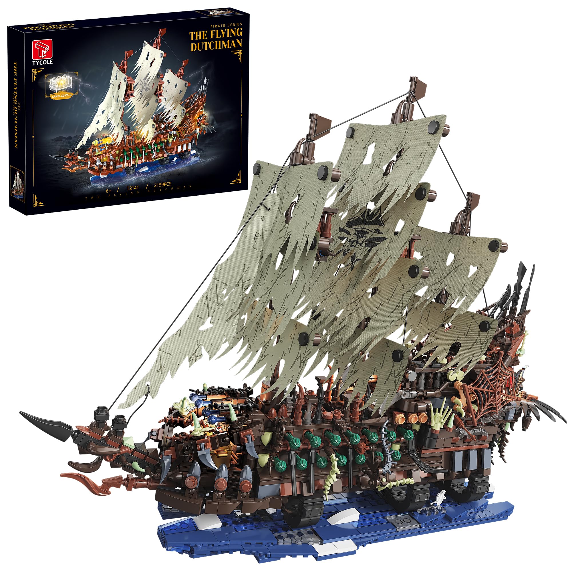 2159PCS Pirate Ship Building K - Model Kit U Boat ulasan dan harga