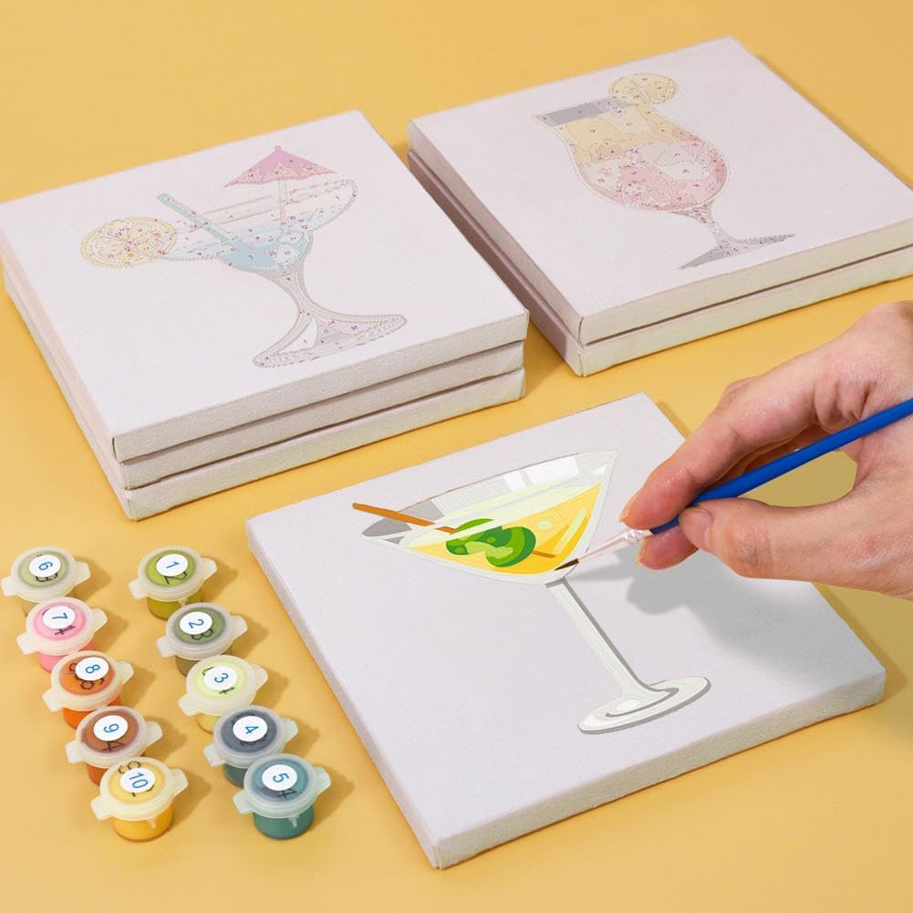 6 Pack By Number Painting Kits - Metallic Paint Set ulasan dan harga