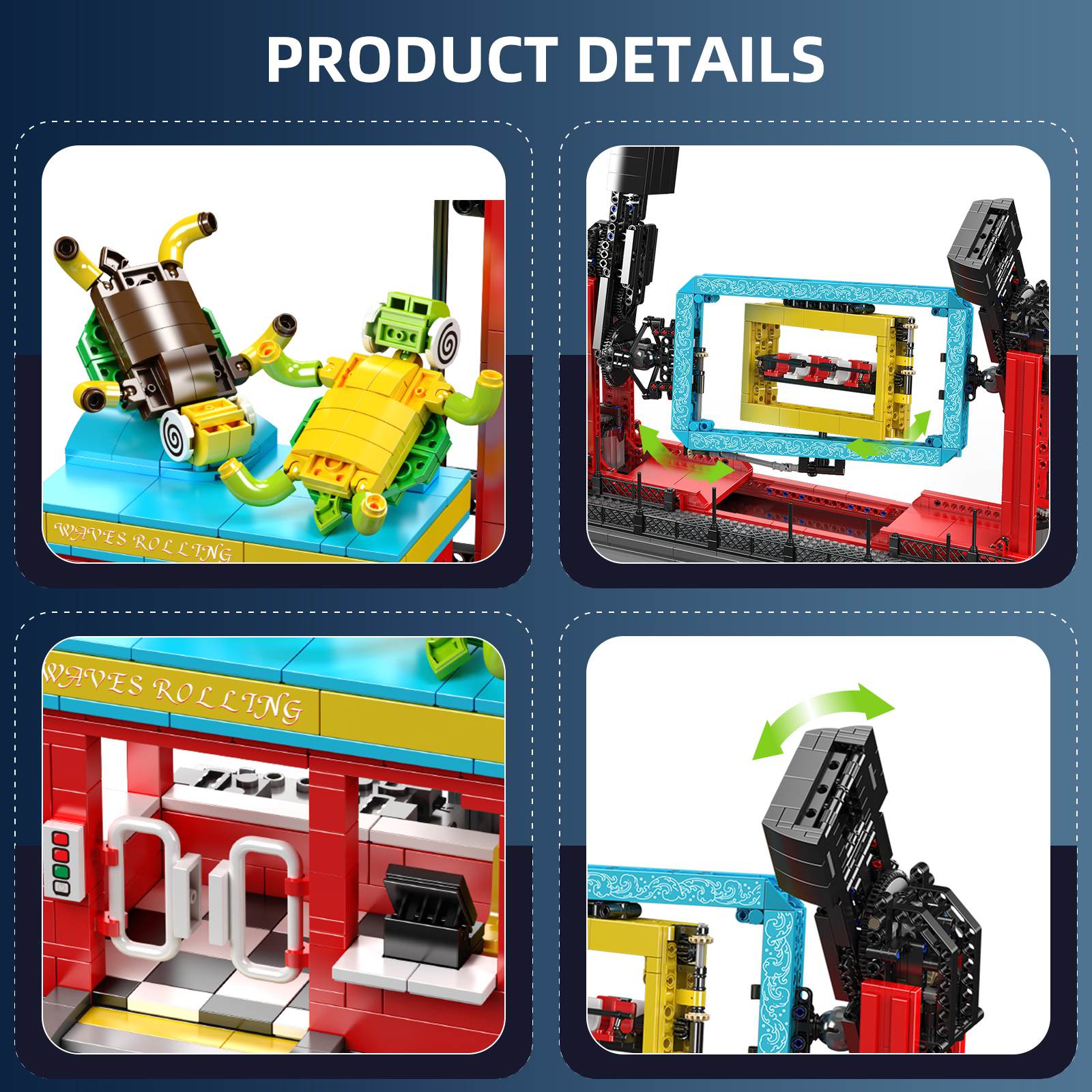 2118PCS Rolling Waves Ride Toy - Model Kit Competition ulasan dan harga
