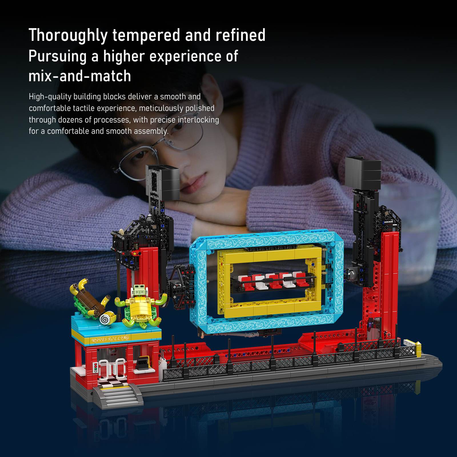 2118PCS Rolling Waves Ride Toy - Model Kit Competition ulasan dan harga