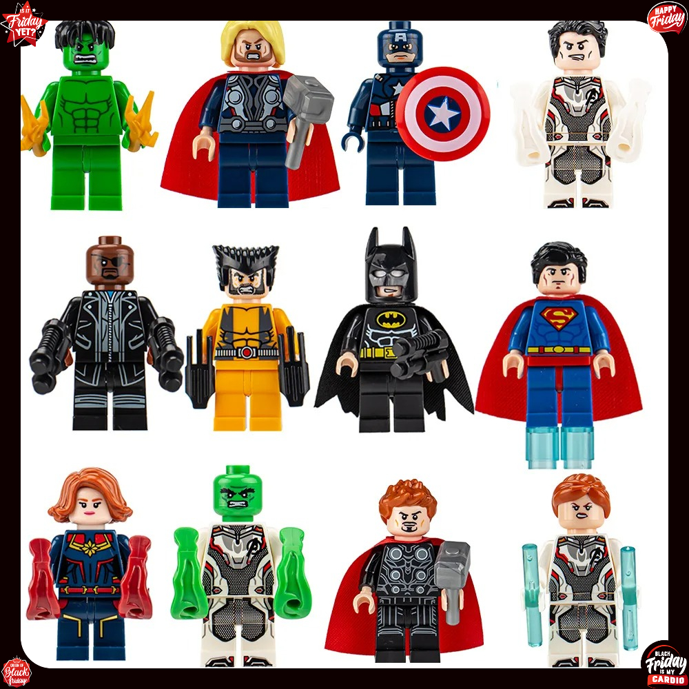 8-24PCS Superhero Minifigures  - Model Kit Batman ulasan dan harga