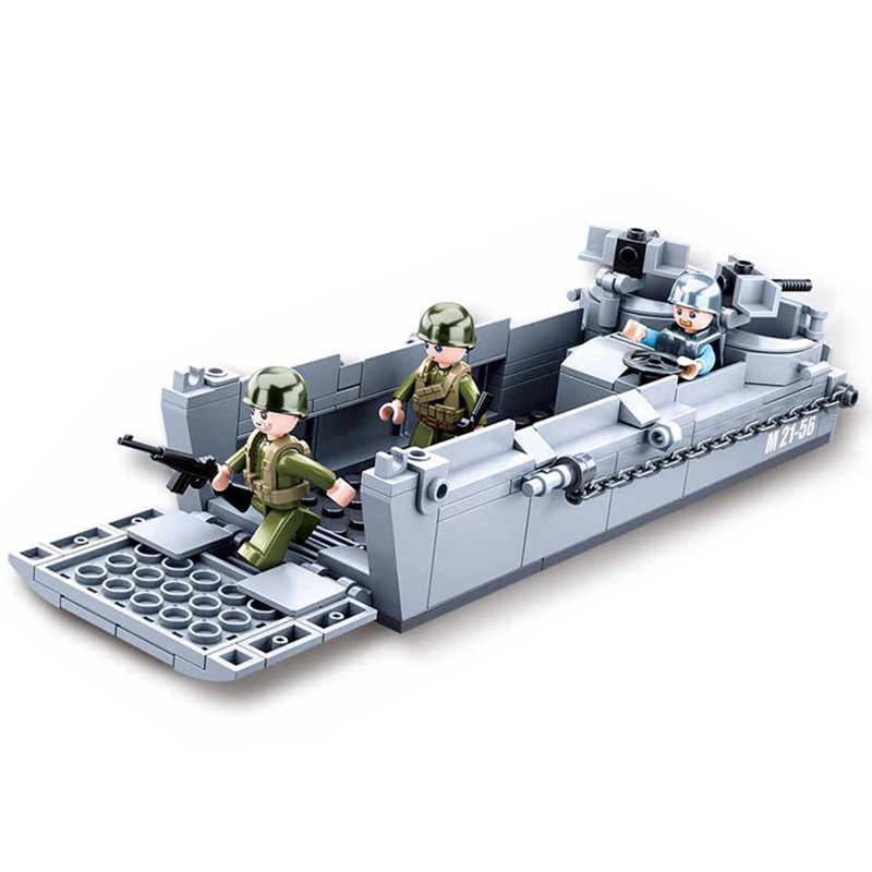 Sluban WW2 US Military Higgins - Model Kit U Boat ulasan dan harga