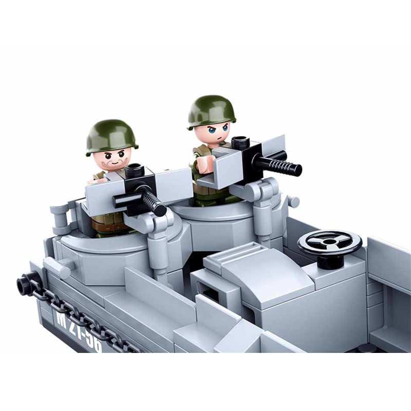 Sluban WW2 US Military Higgins - Model Kit U Boat ulasan dan harga