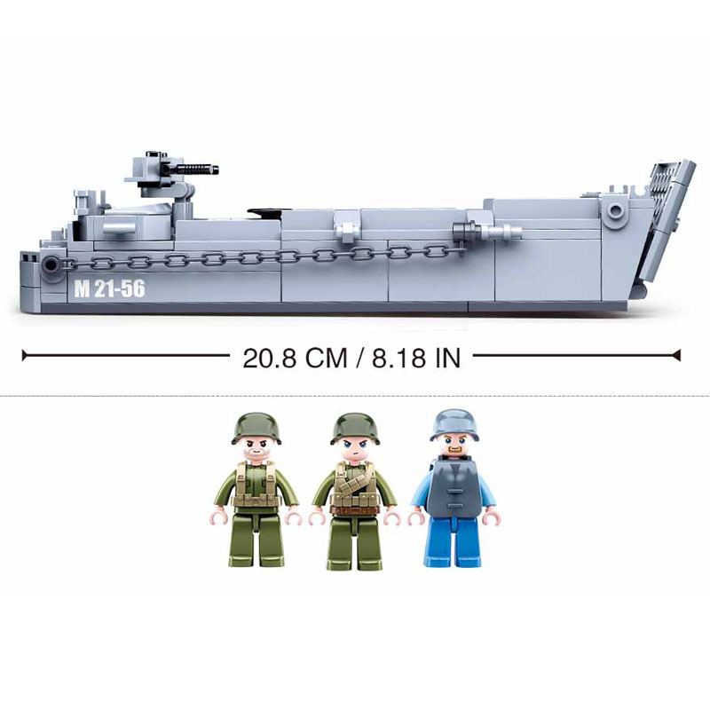 Sluban WW2 US Military Higgins - Model Kit U Boat ulasan dan harga