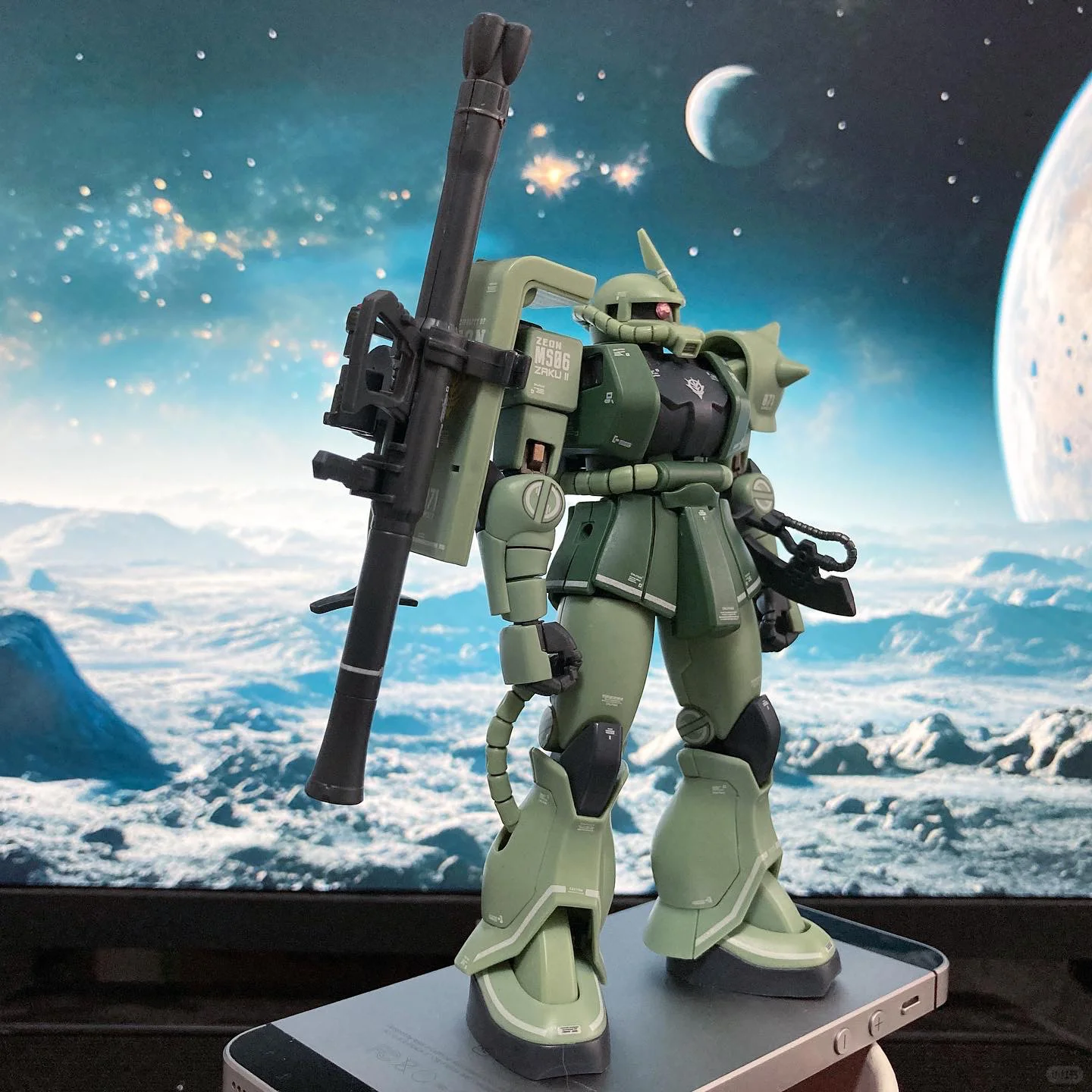 Hg 1/144 Gto Ms-06c-6/R6 Zaku  - Model Kit Zaku ulasan dan harga