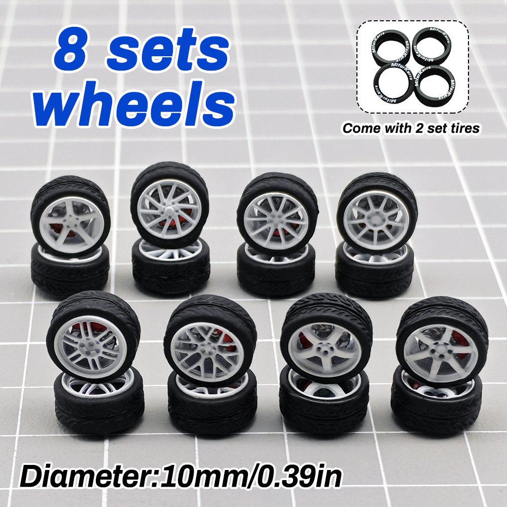 1/64 Model Car Wheels Tires 8  - Model Kit Car ulasan dan harga
