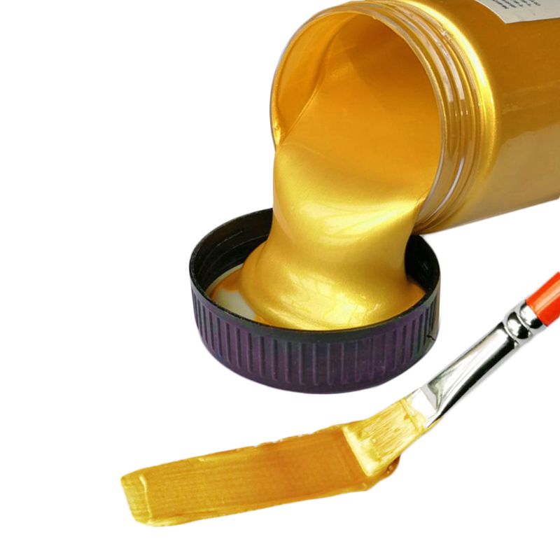 60ml Gold Paint Metallic acryl - Metallic Paint Set ulasan dan harga