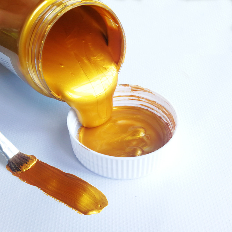 60ml Gold Paint Metallic acryl - Metallic Paint Set ulasan dan harga