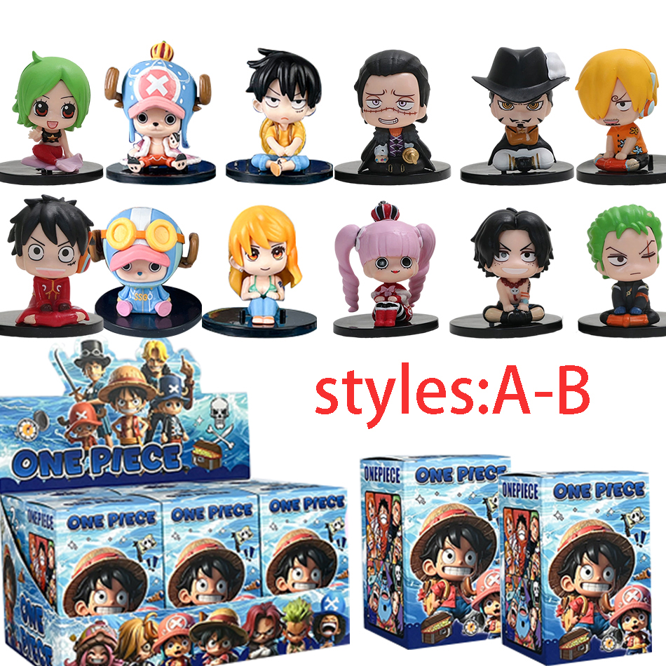 1-12pcs blind box Anime One Pi - Model Kit Luffy ulasan dan harga