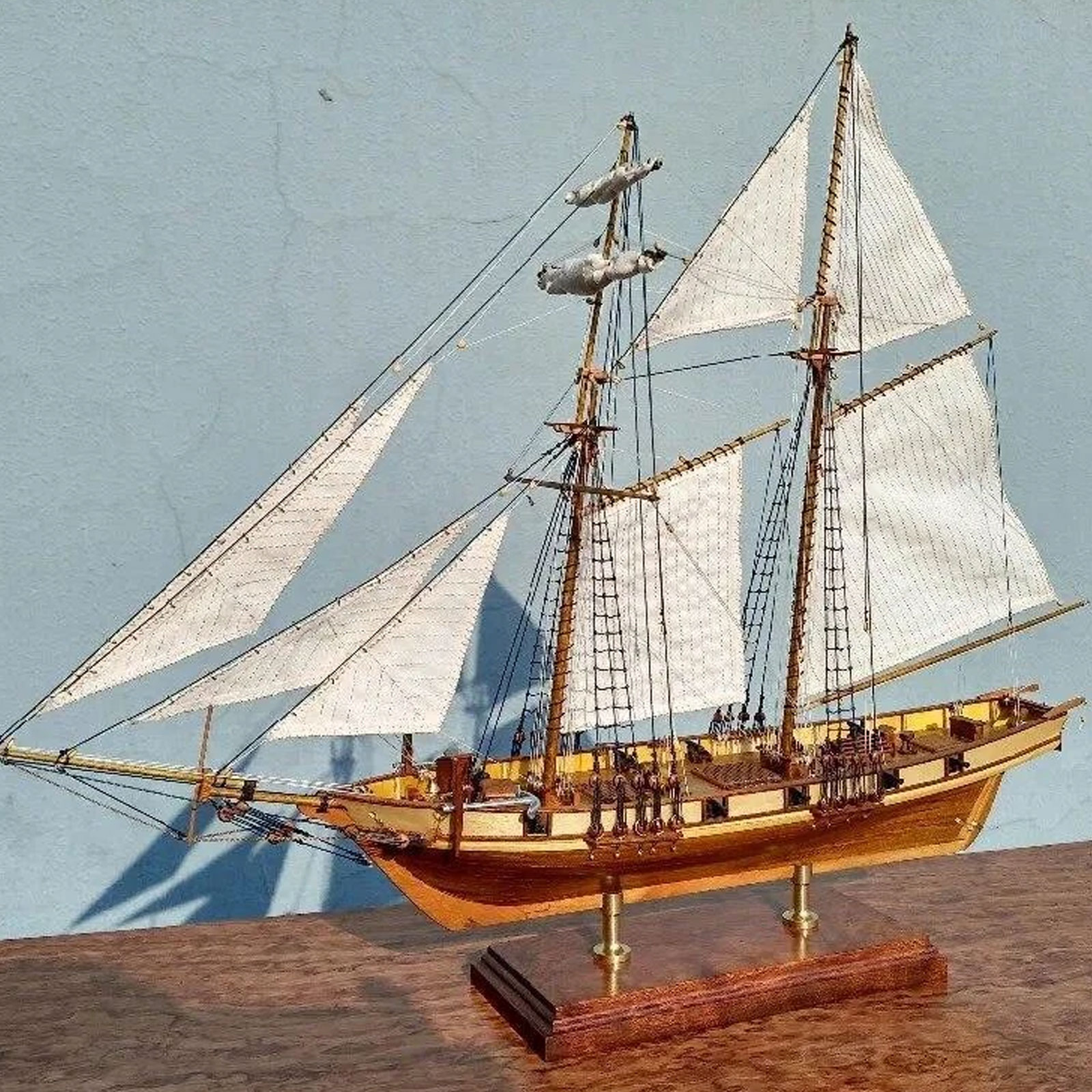 【Halcon Sailboat Wooden Model  - Model Kit U Boat ulasan dan harga