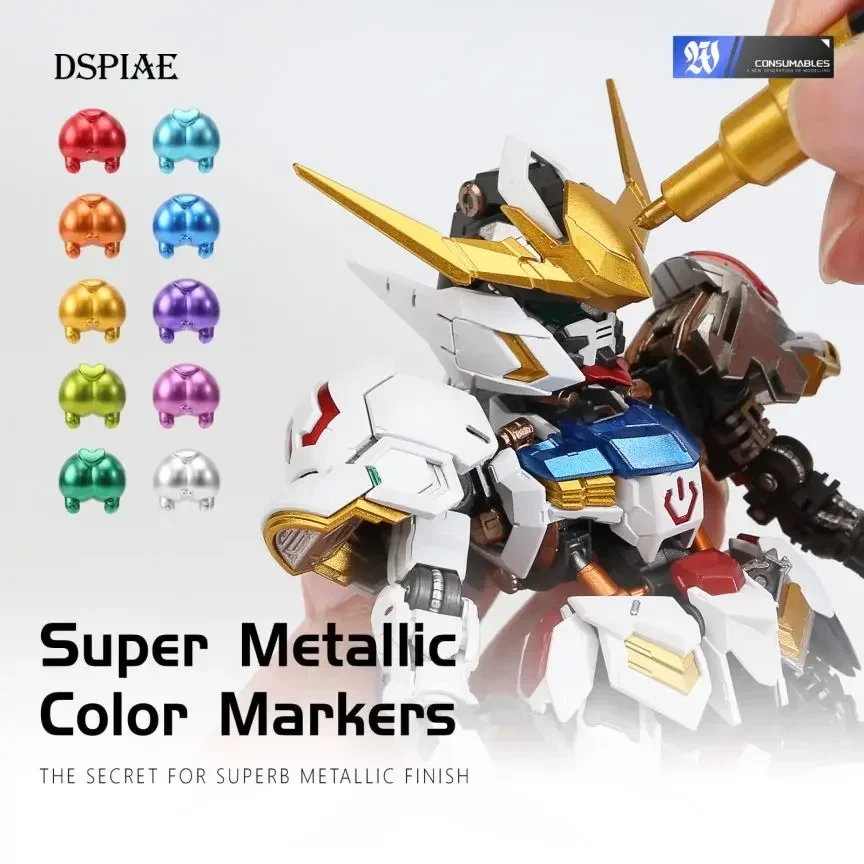 DSPIAE MKA 12 Colors Super Met - Model Kit Markers ulasan dan harga