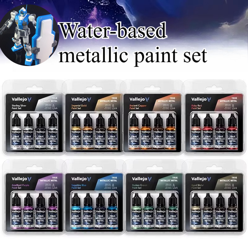 18ML 4-color Set Model Colorin - Metallic Paint Set ulasan dan harga