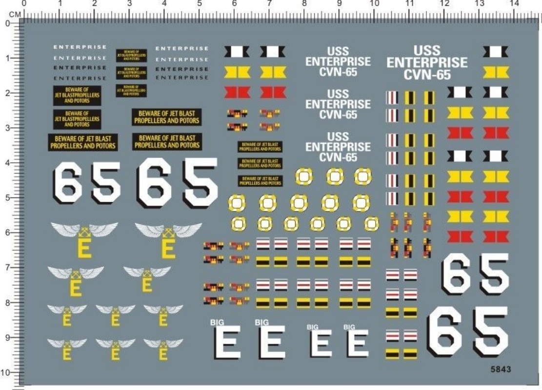 Decal for 1/350 Scale US Navy  - Model Kit Uss Enterprise ulasan dan harga