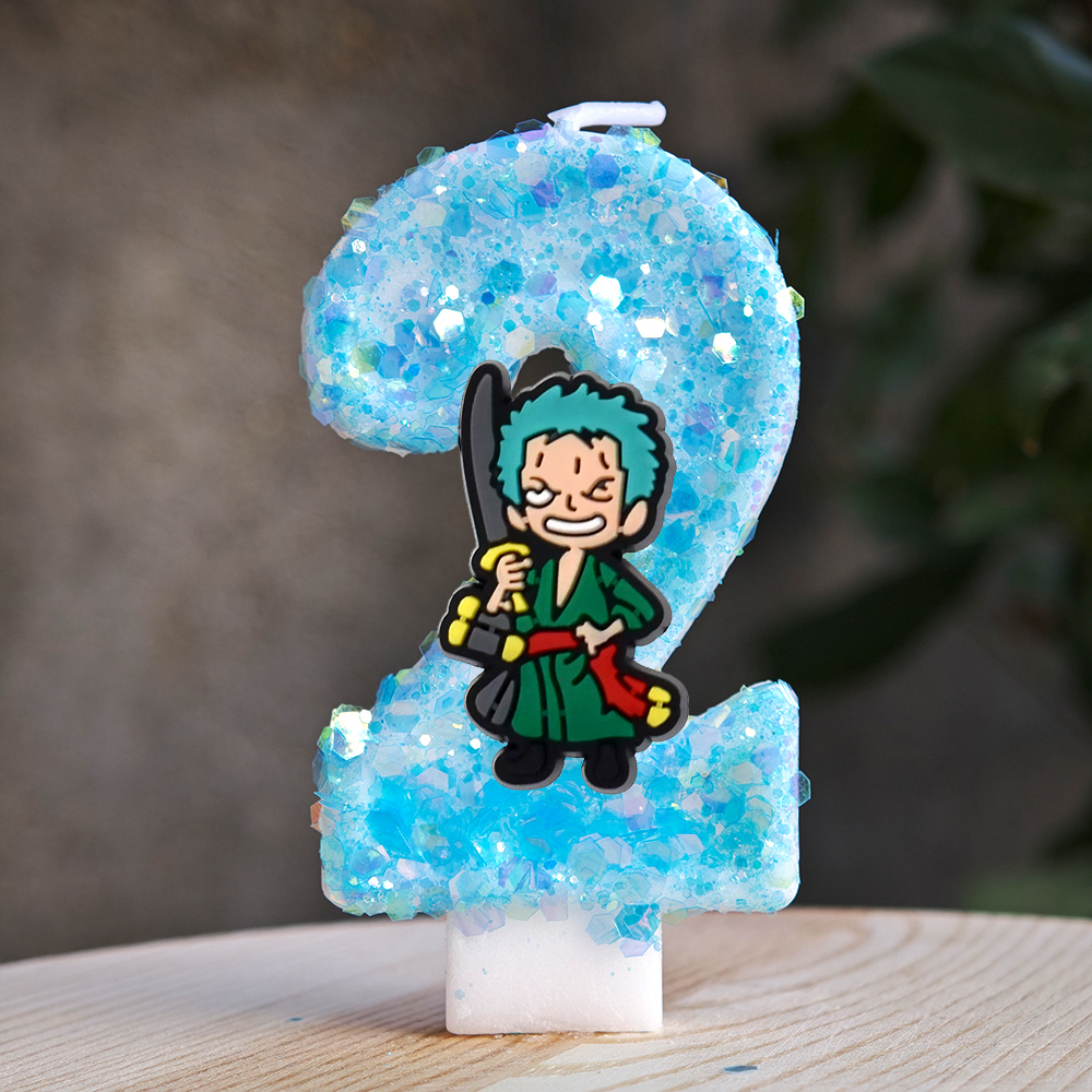 One Piece Theme Cartoon Candle - Model Kit Luffy ulasan dan harga