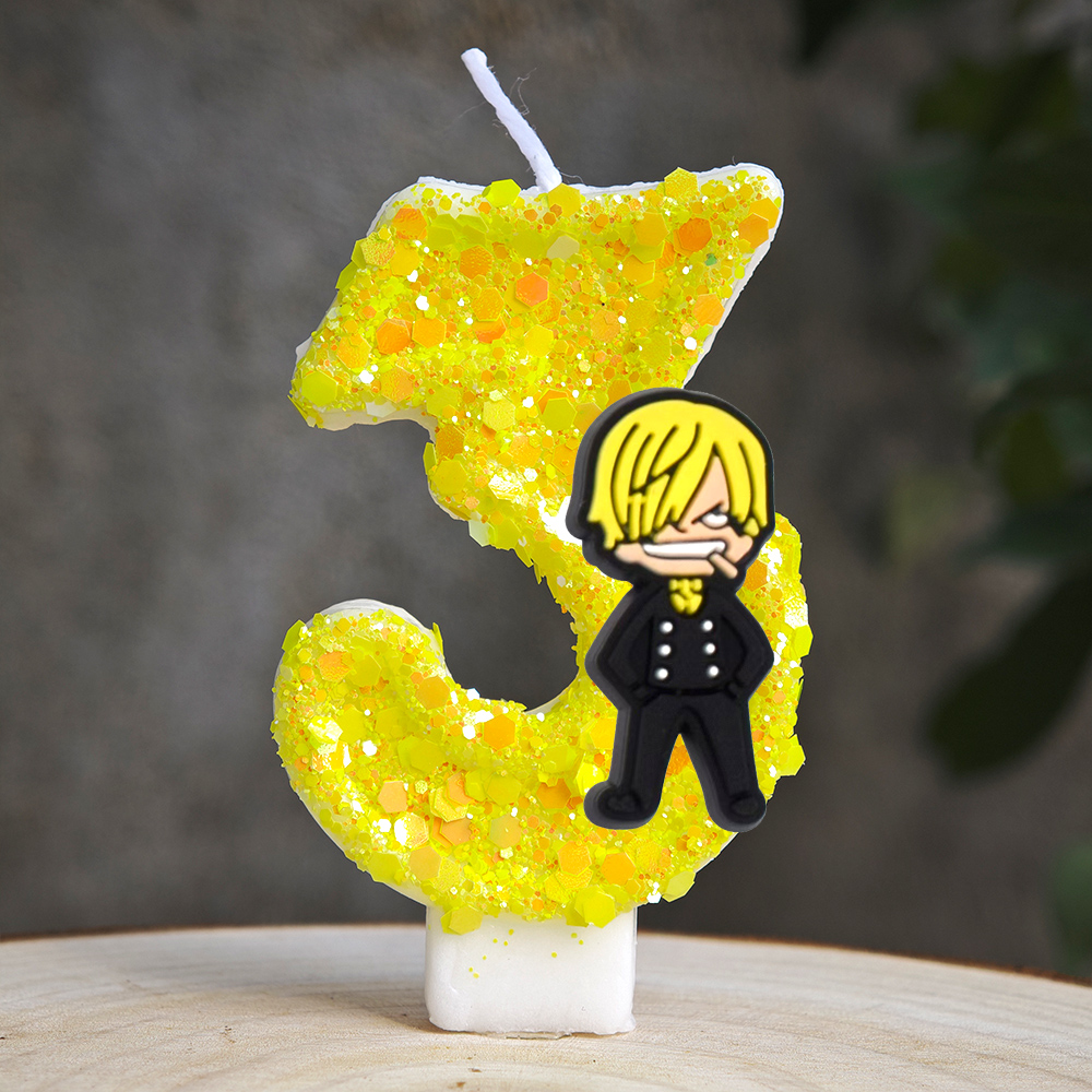 One Piece Theme Cartoon Candle - Model Kit Luffy ulasan dan harga